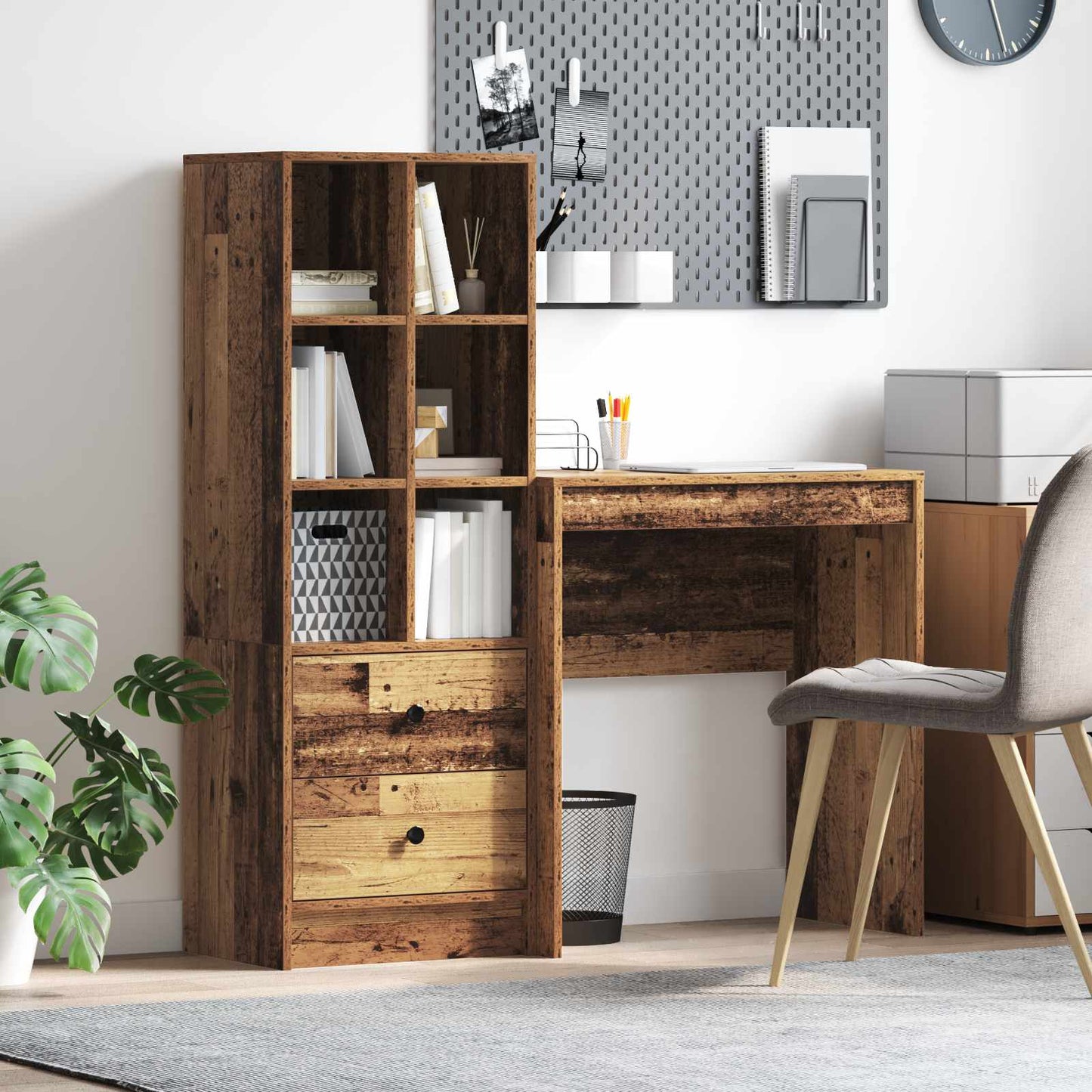 Bord Gammelt træ 115,5 x 40 x 127 cm 2 stk.
