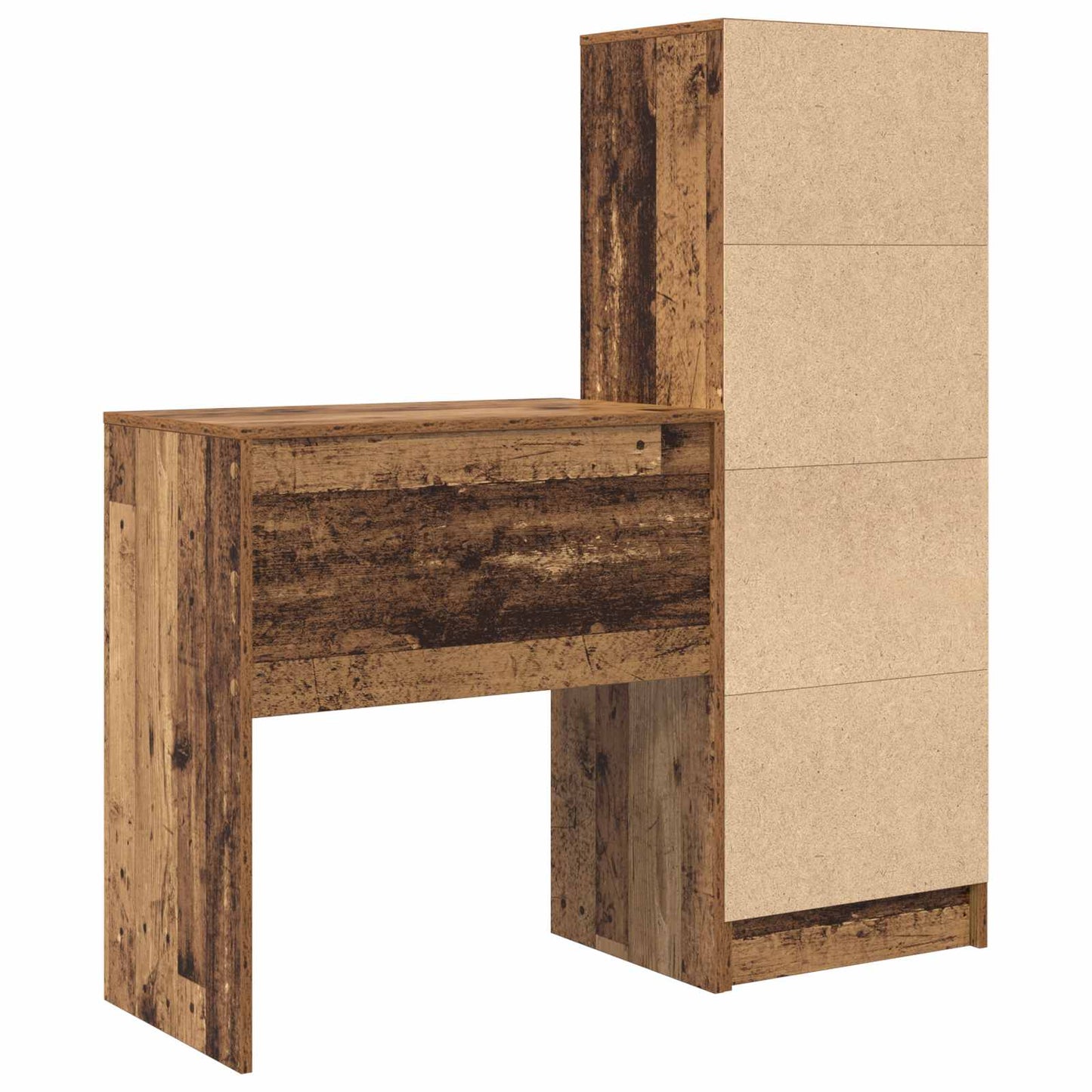 Bord Gammelt træ 115,5 x 40 x 127 cm 2 stk.