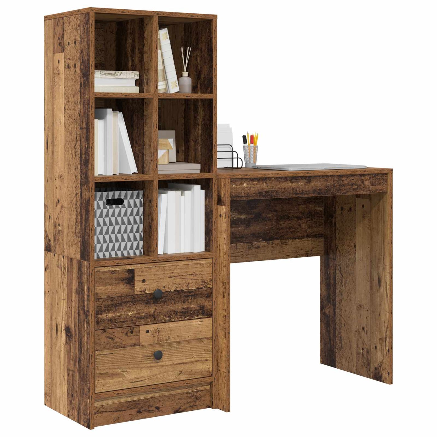 Bord Gammelt træ 115,5 x 40 x 127 cm 2 stk.