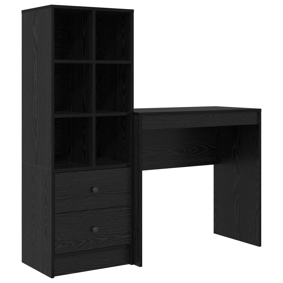 Bord Sort eg 125,5 x 40 x 127 cm 2 stk.