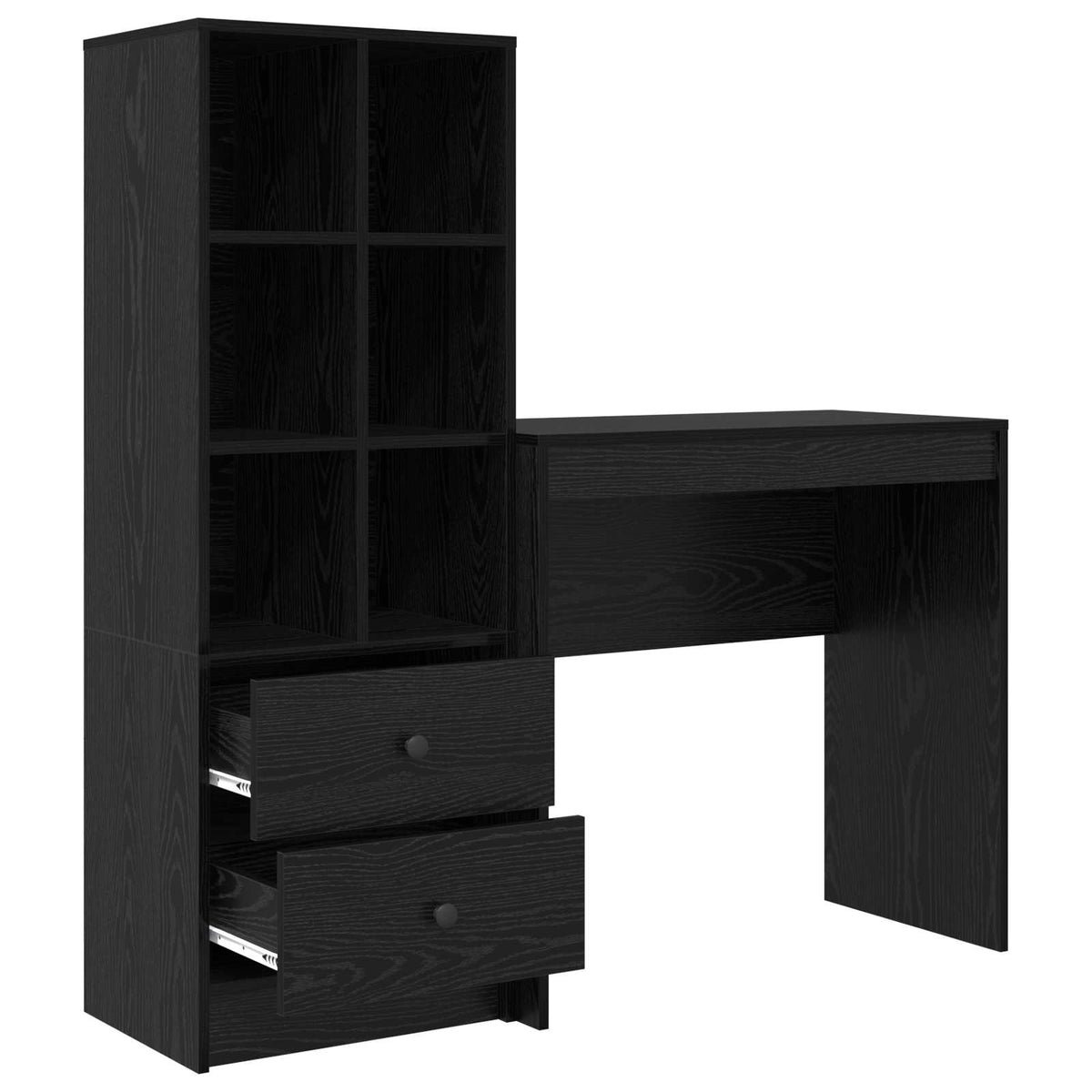 Bord Sort eg 125,5 x 40 x 127 cm 2 stk.