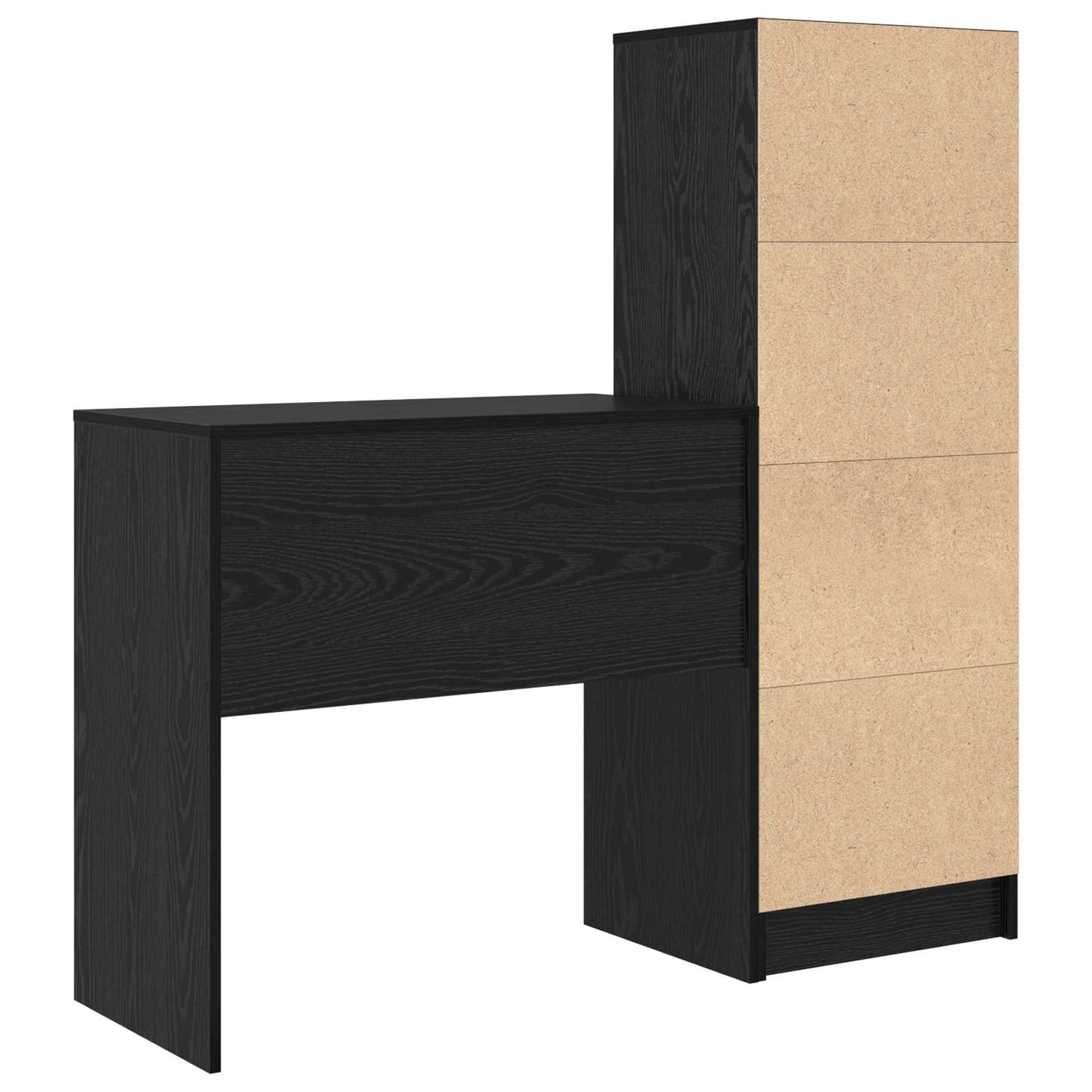 Bord Sort eg 125,5 x 40 x 127 cm 2 stk.