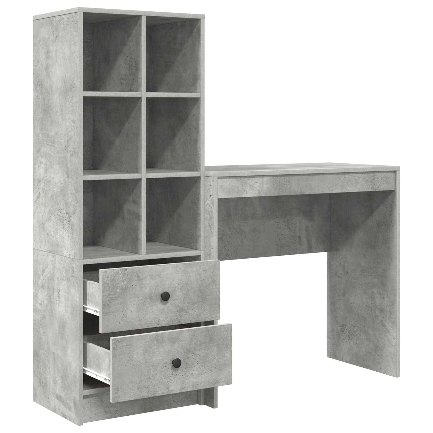 Bord Beton Grå 125,5 x 40 x 127 cm 2 stk.