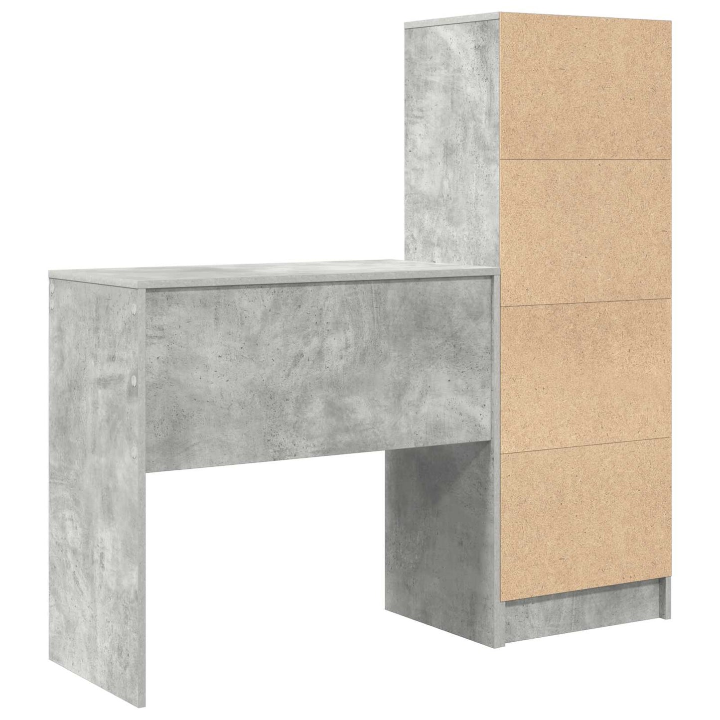 Bord Beton Grå 125,5 x 40 x 127 cm 2 stk.