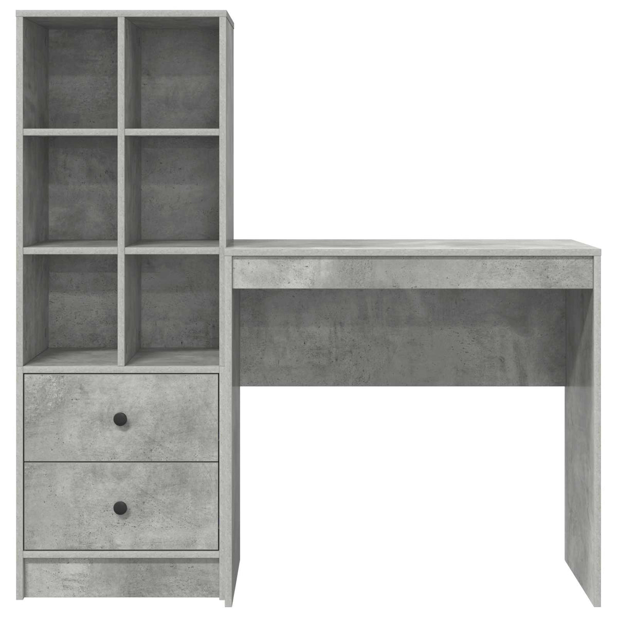 Bord Beton Grå 125,5 x 40 x 127 cm 2 stk.
