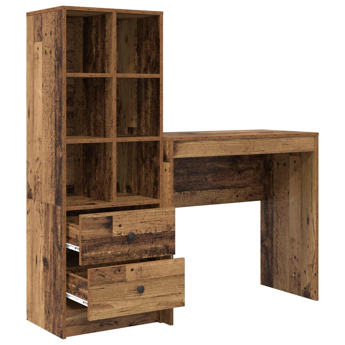 Bord Gammelt træ 125,5 x 40 x 127 cm 2 stk.