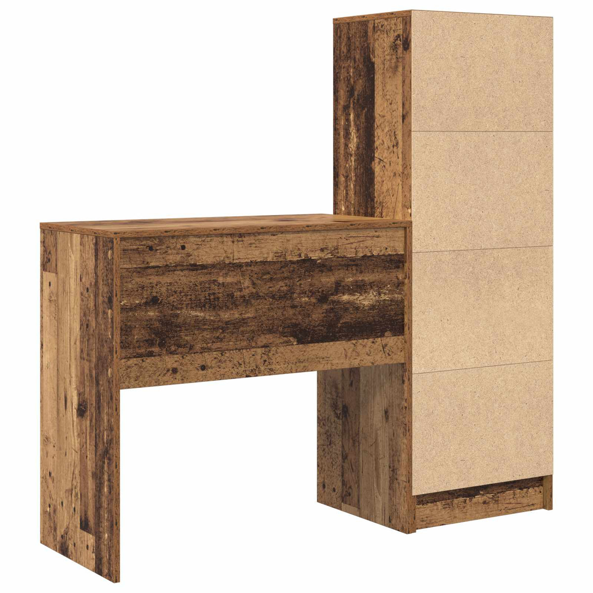 Bord Gammelt træ 125,5 x 40 x 127 cm 2 stk.