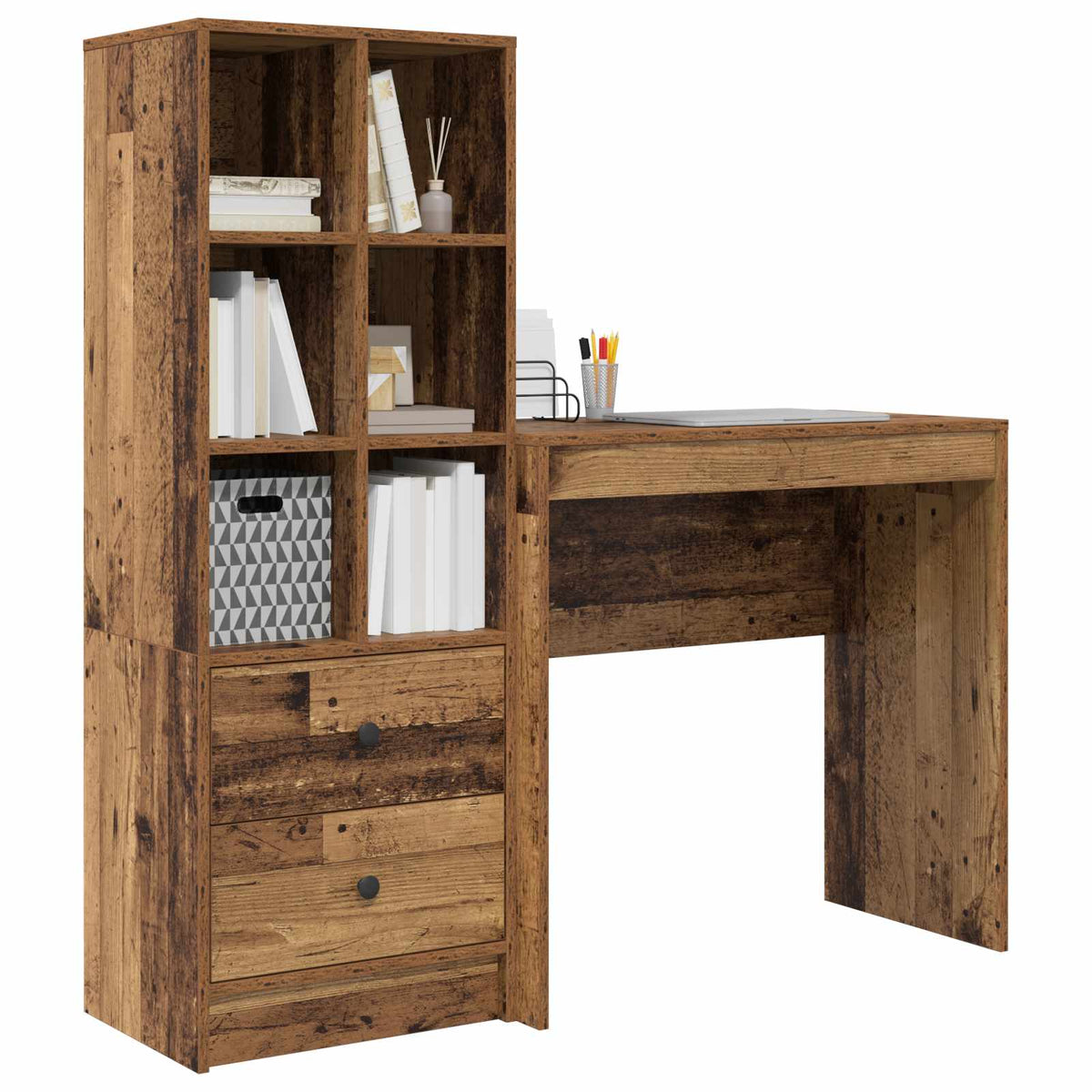 Bord Gammelt træ 125,5 x 40 x 127 cm 2 stk.