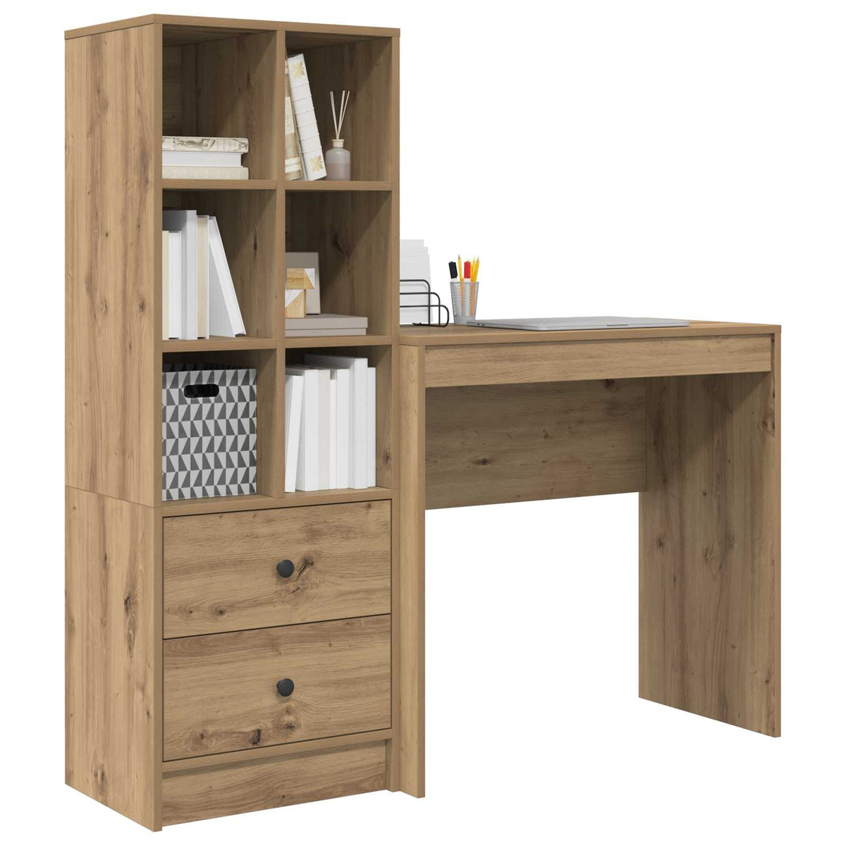 Bord Artisan Egetræ 125,5 x 40 x 127 cm 2 stk.