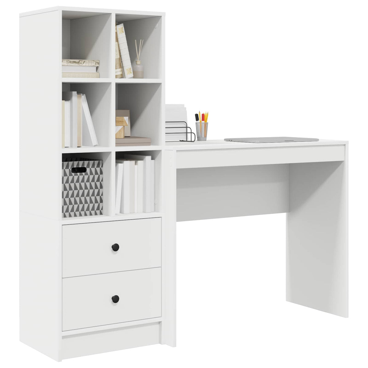 Bord Hvid 135,5 x 40 x 127 cm 2 stk.