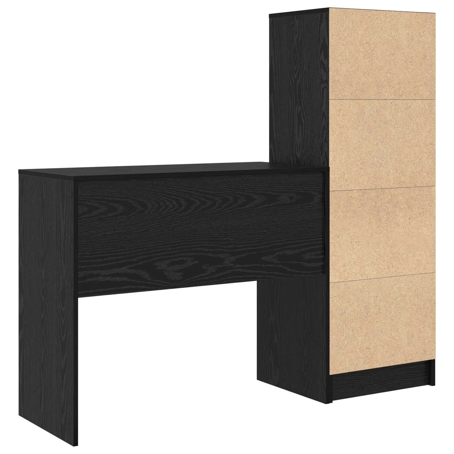 Bord Sort eg 135,5 x 40 x 127 cm 2 stk.