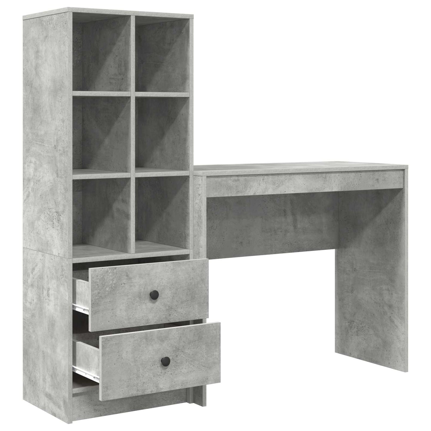 Bord Beton Grå 135,5 x 40 x 127 cm 2 stk.