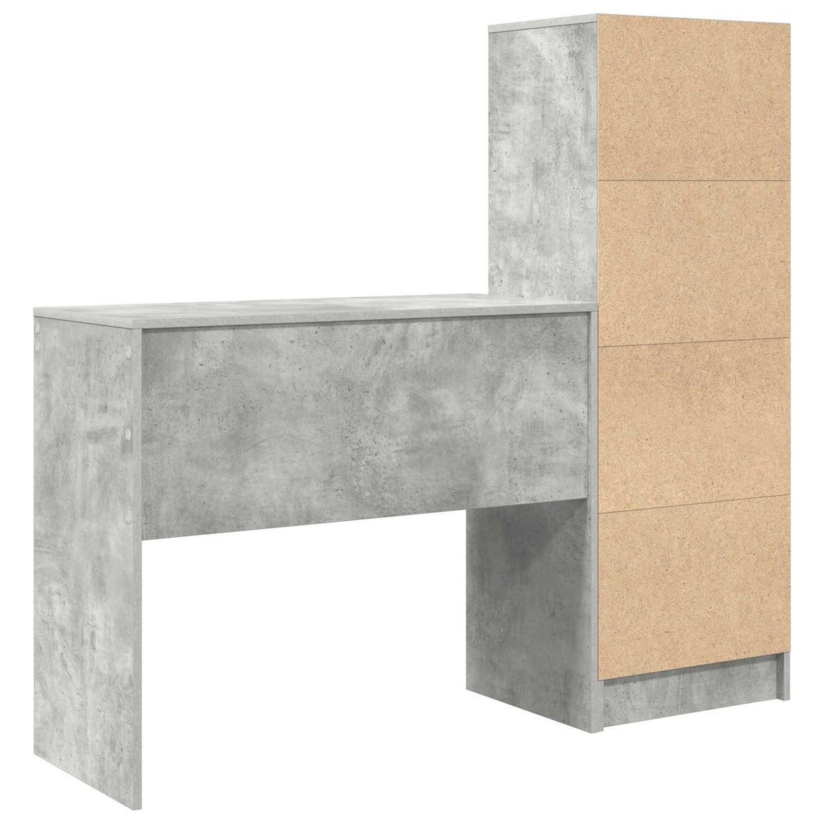 Bord Beton Grå 135,5 x 40 x 127 cm 2 stk.