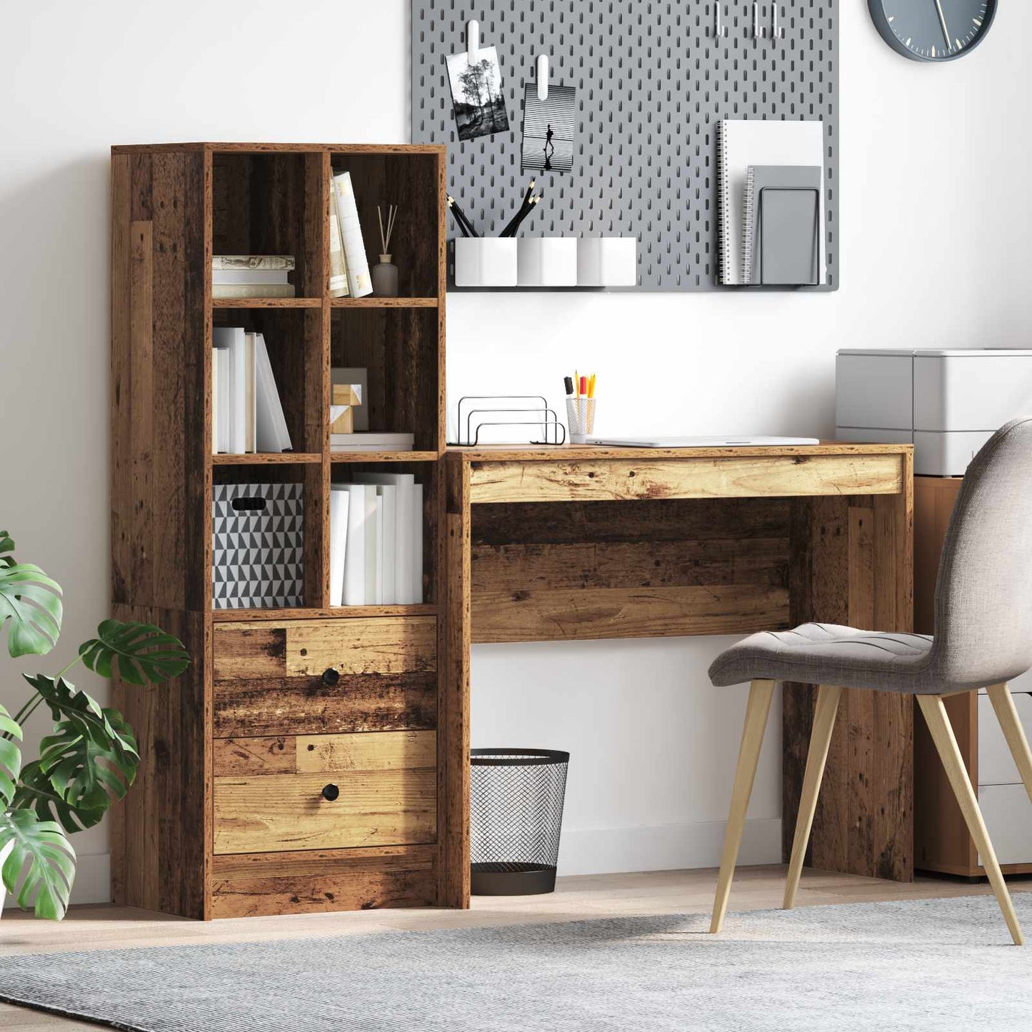 Bord Gammelt træ 135,5 x 40 x 127 cm 2 stk.