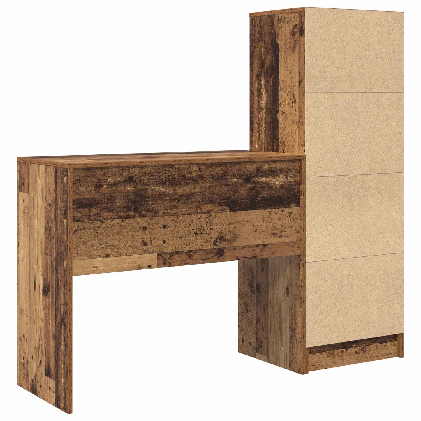 Bord Gammelt træ 135,5 x 40 x 127 cm 2 stk.