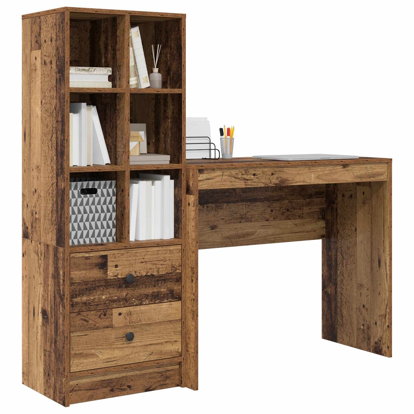 Bord Gammelt træ 135,5 x 40 x 127 cm 2 stk.