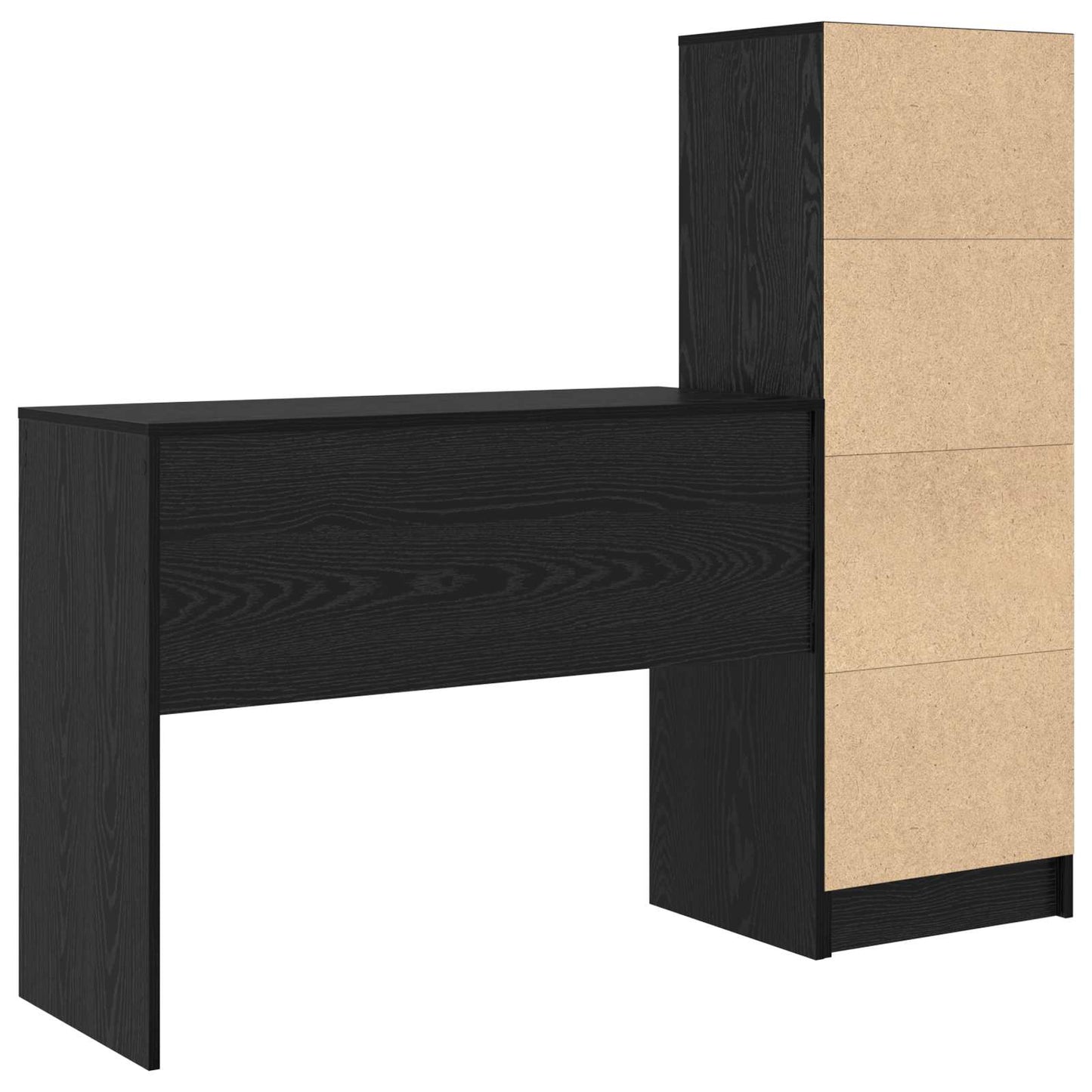 Bord Sort eg 145,5 x 40 x 127 cm 2 stk.