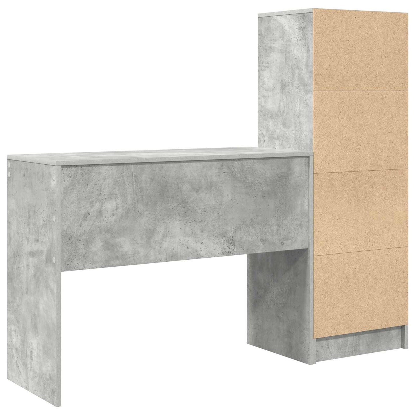 Bord Beton Grå 145,5 x 40 x 127 cm 2 stk.
