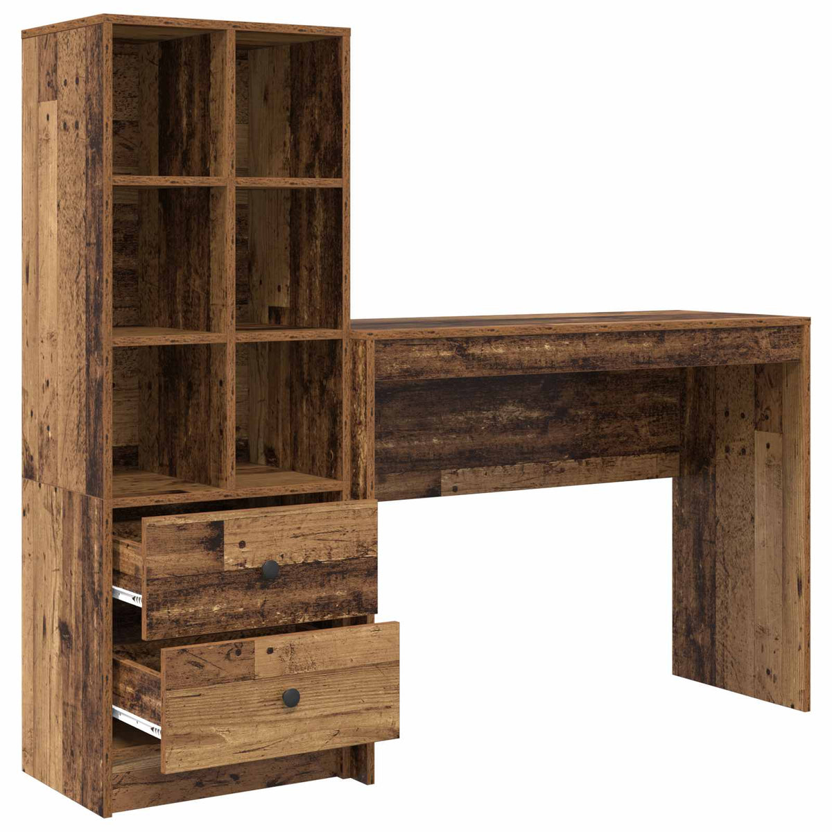 Bord Gammelt træ 145,5 x 40 x 127 cm 2 stk.