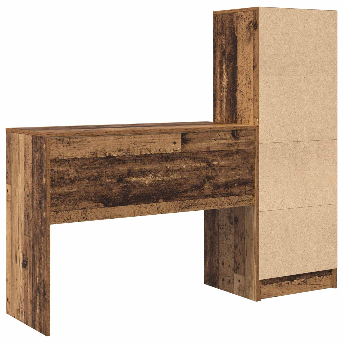 Bord Gammelt træ 145,5 x 40 x 127 cm 2 stk.