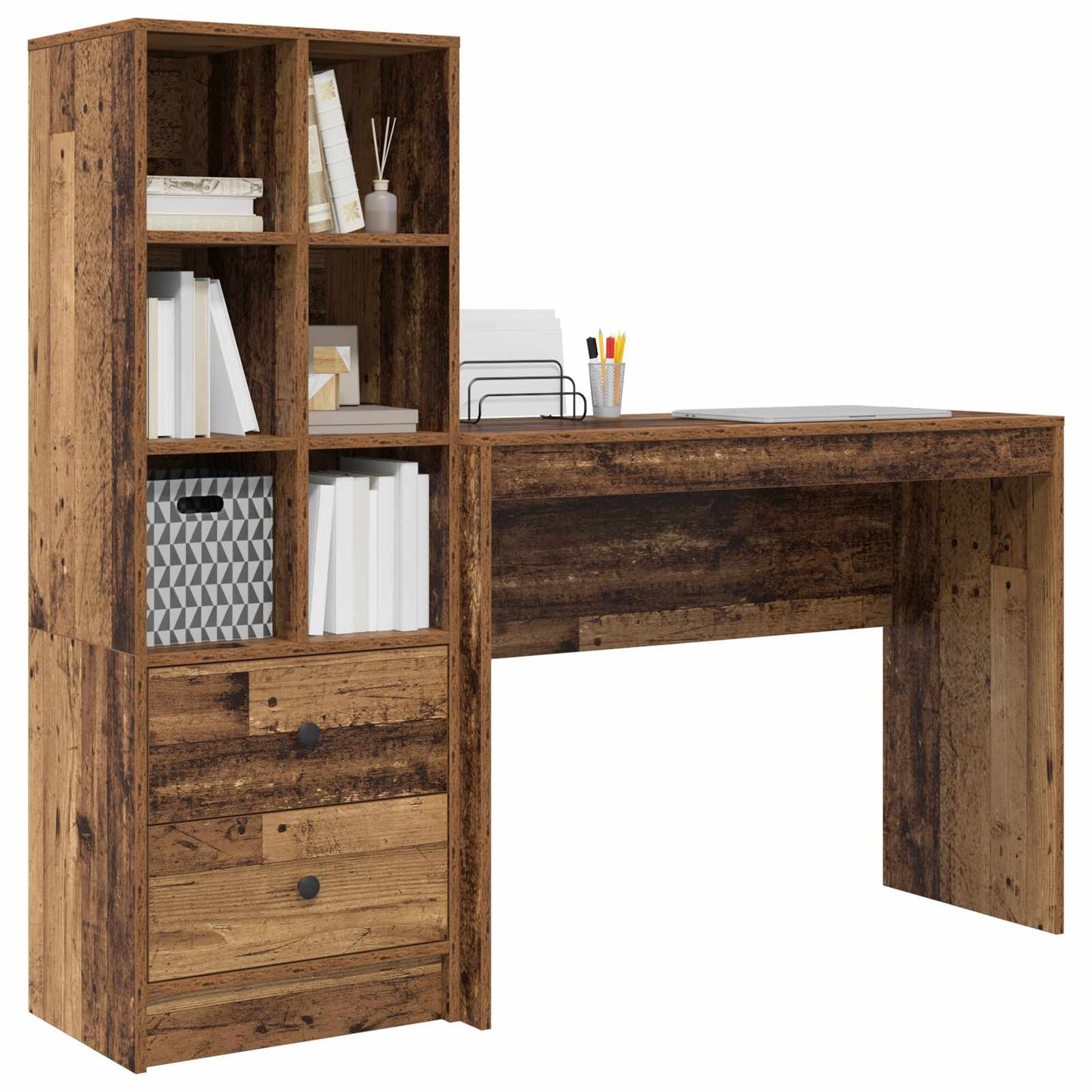Bord Gammelt træ 145,5 x 40 x 127 cm 2 stk.