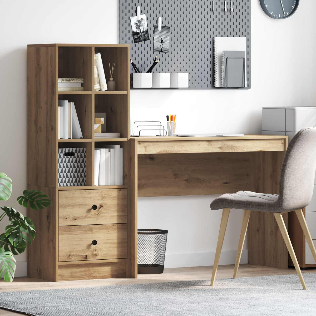 Bord Artisan Egetræ 145,5 x 40 x 127 cm 2 stk.