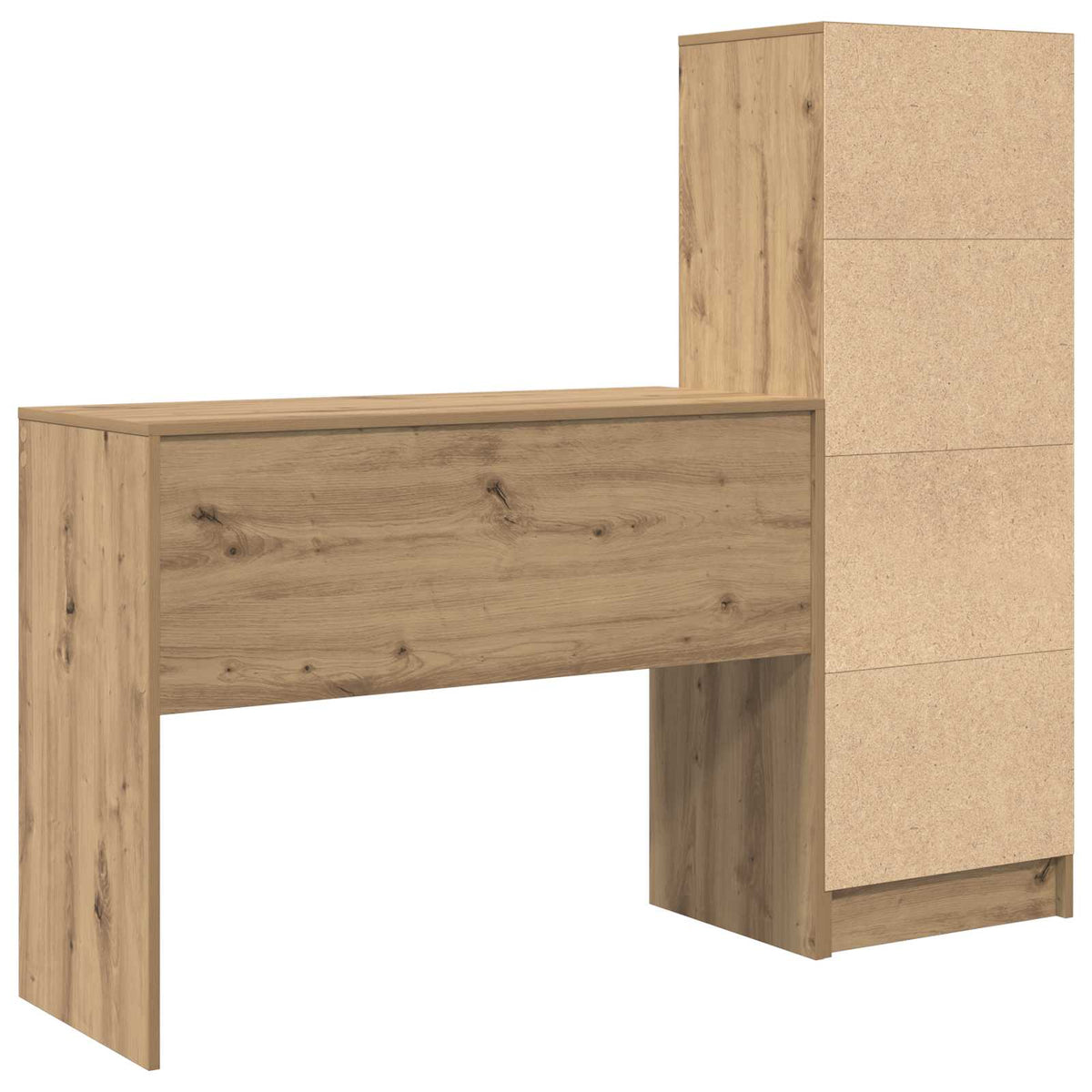 Bord Artisan Egetræ 145,5 x 40 x 127 cm 2 stk.