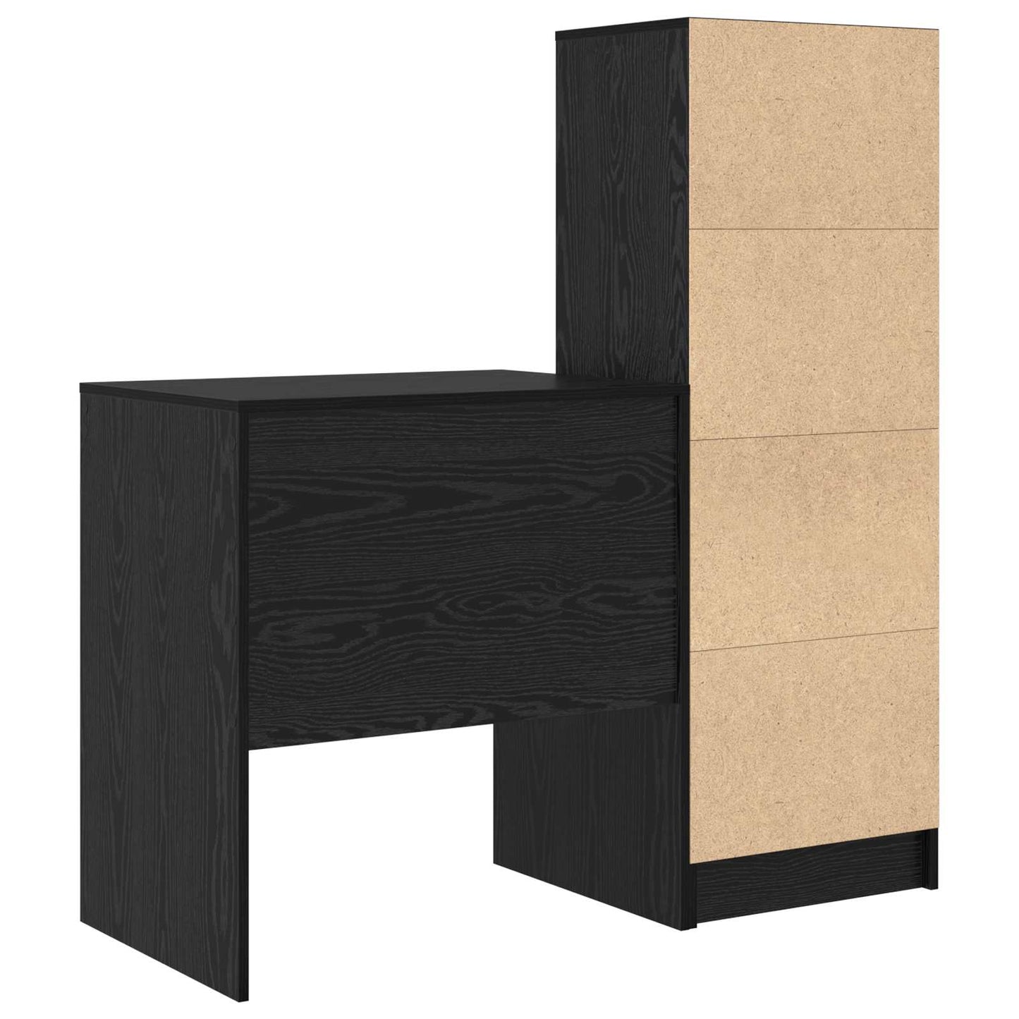 Bord Sort eg 115,5 x 50 x 127 cm 2 stk.
