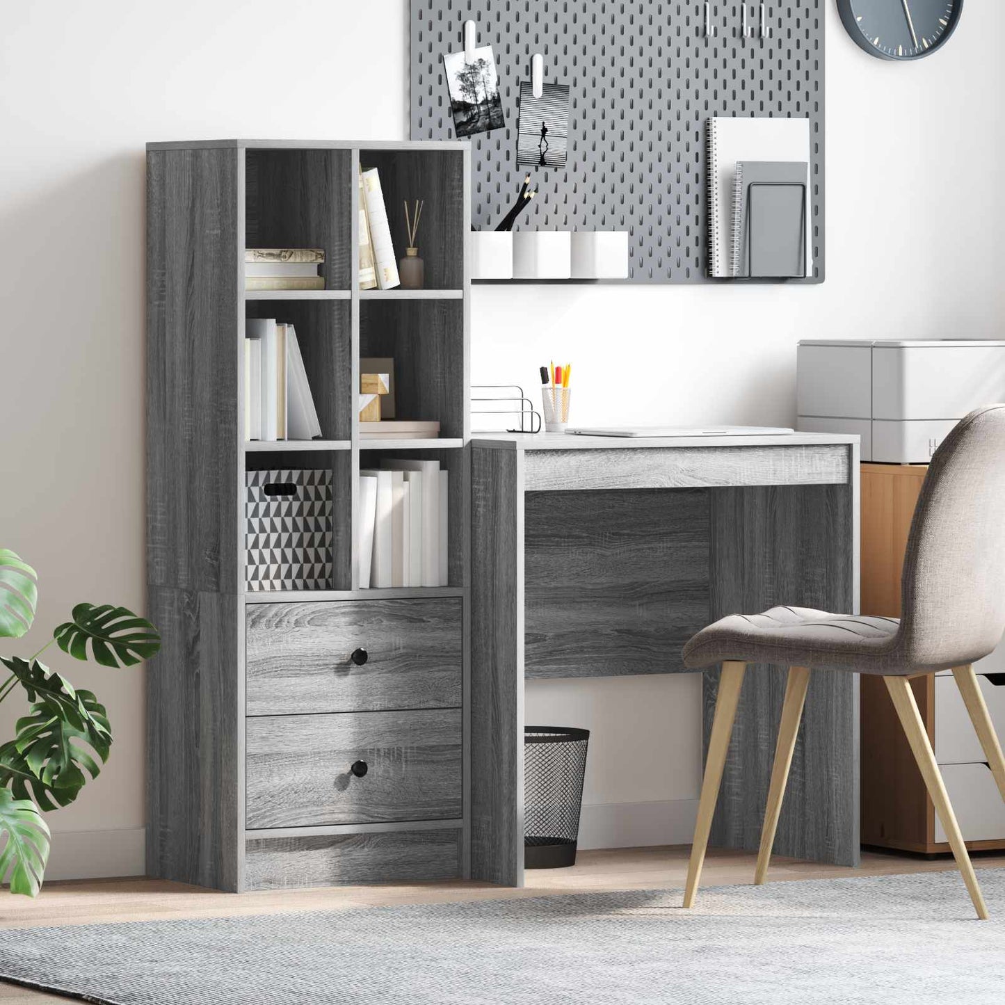Bord Grå Sonoma 115,5 x 50 x 127 cm 2 stk.