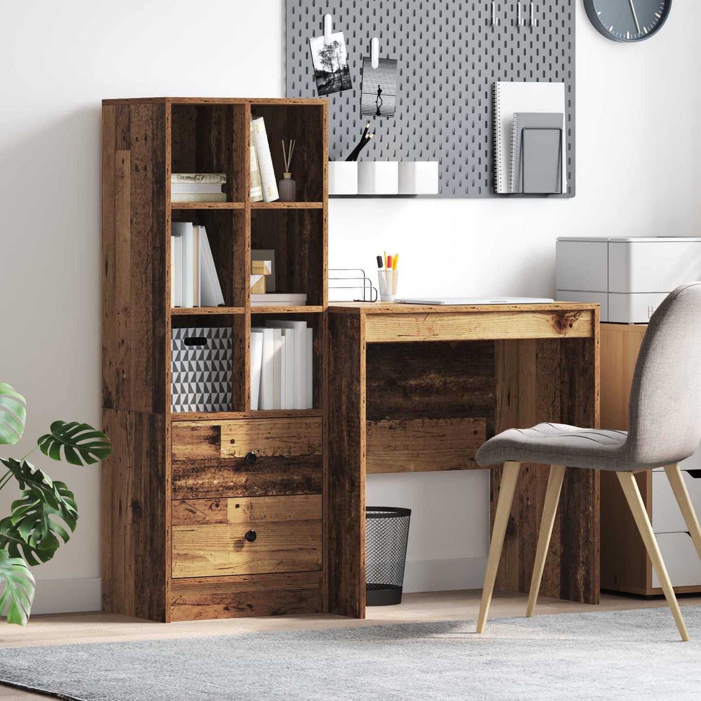 Bord Gammelt træ 115,5 x 50 x 127 cm 2 stk.
