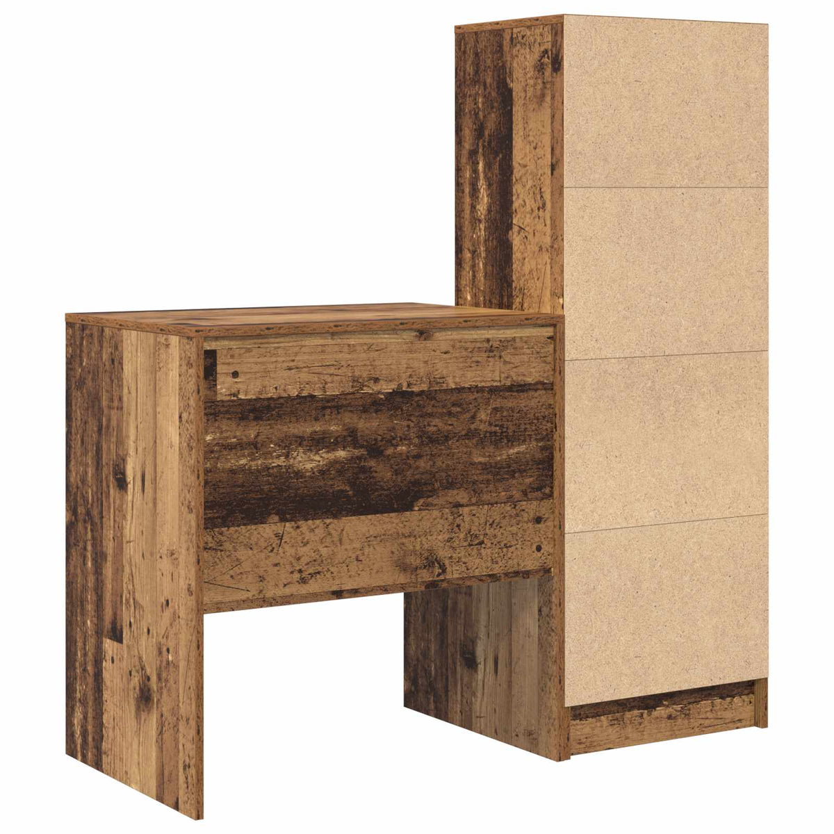 Bord Gammelt træ 115,5 x 50 x 127 cm 2 stk.