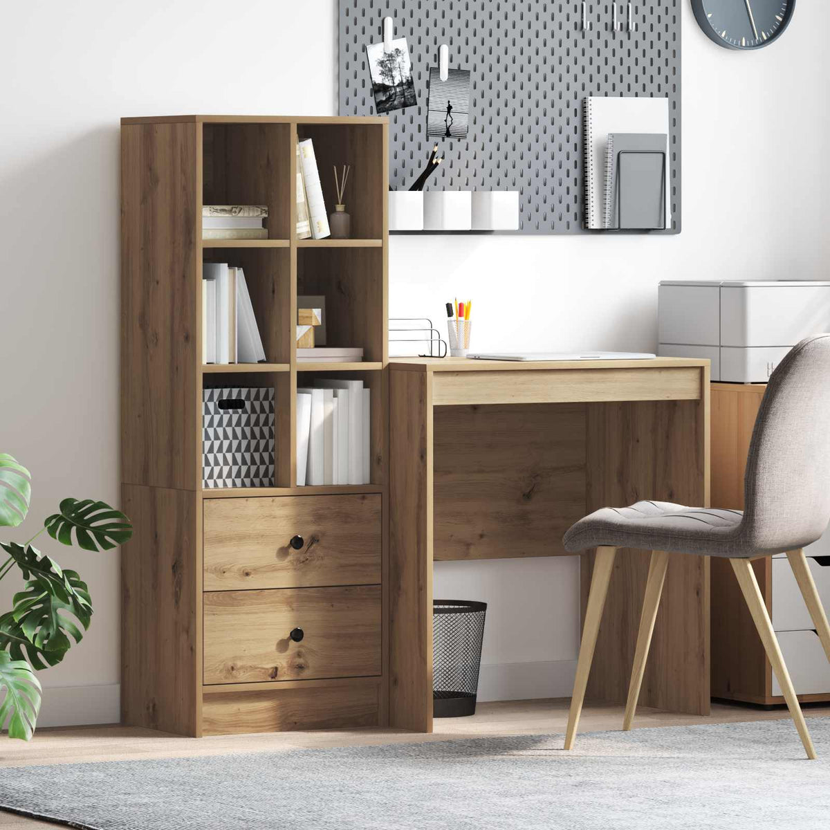 Bord Artisan Egetræ 115,5 x 50 x 127 cm 2 stk.