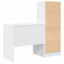 Bord Hvid 125,5 x 50 x 127 cm 2 stk.