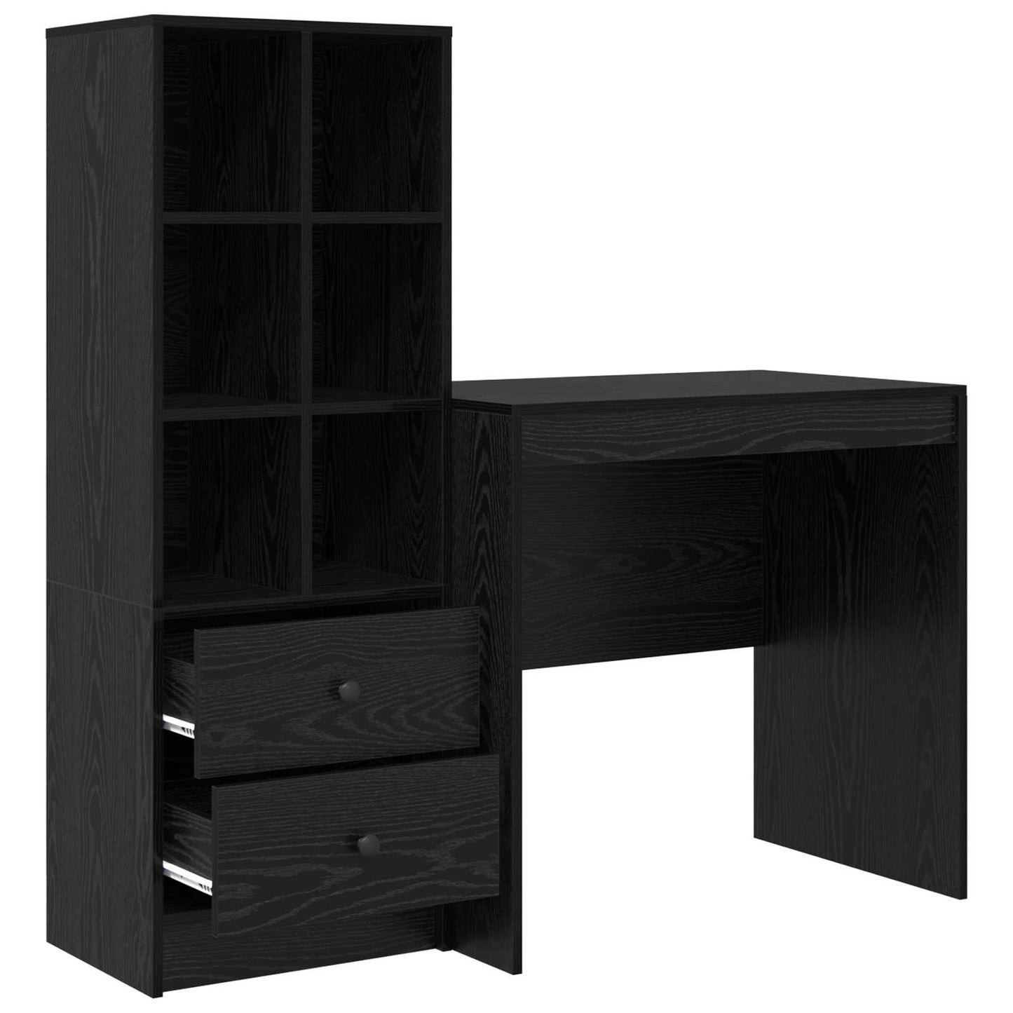Bord Sort eg 125,5 x 50 x 127 cm 2 stk.