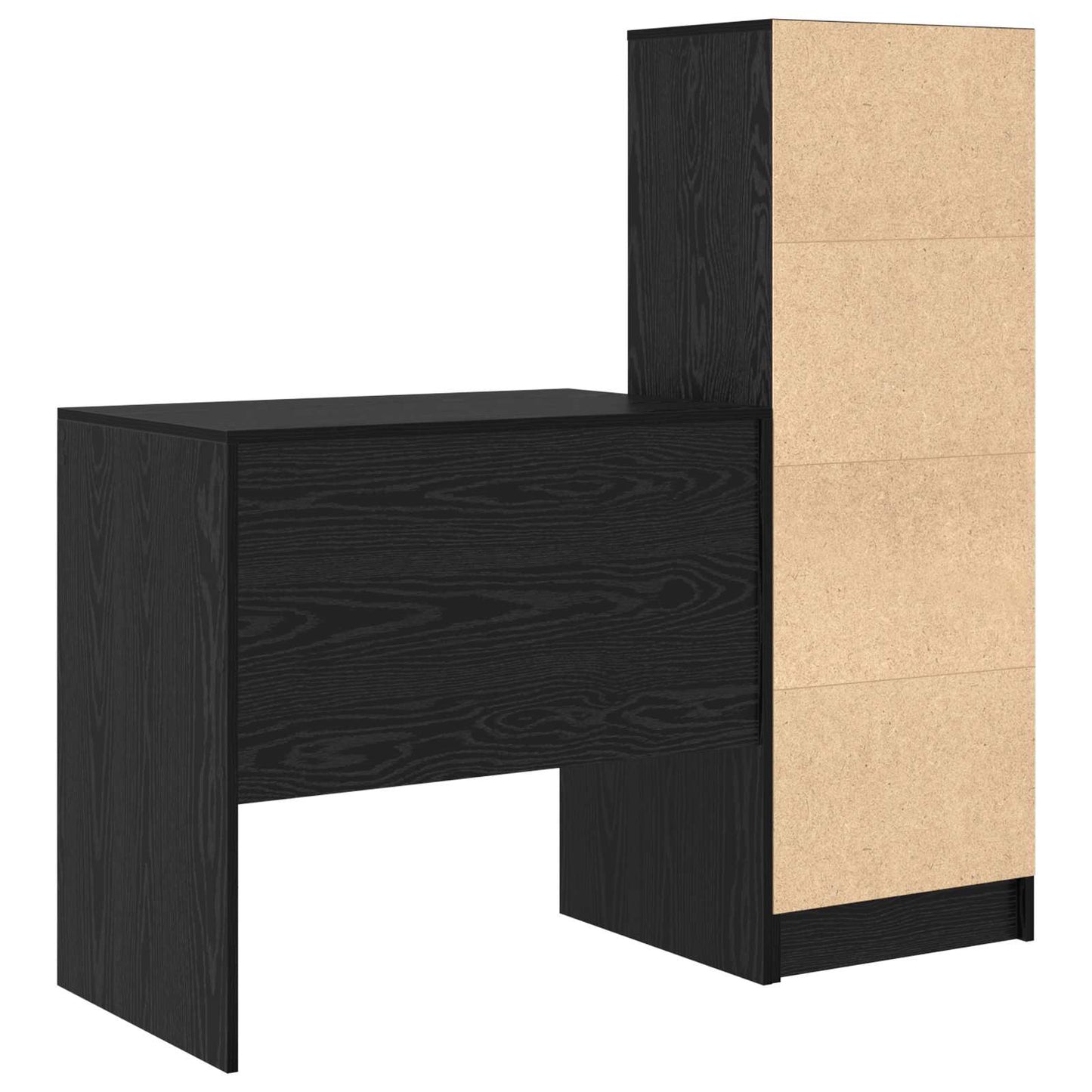 Bord Sort eg 125,5 x 50 x 127 cm 2 stk.