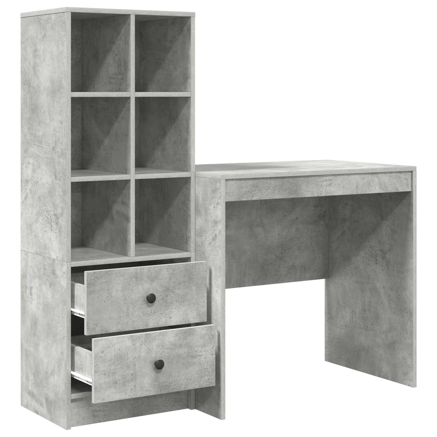 Bord Beton Grå 125,5 x 50 x 127 cm 2 stk.