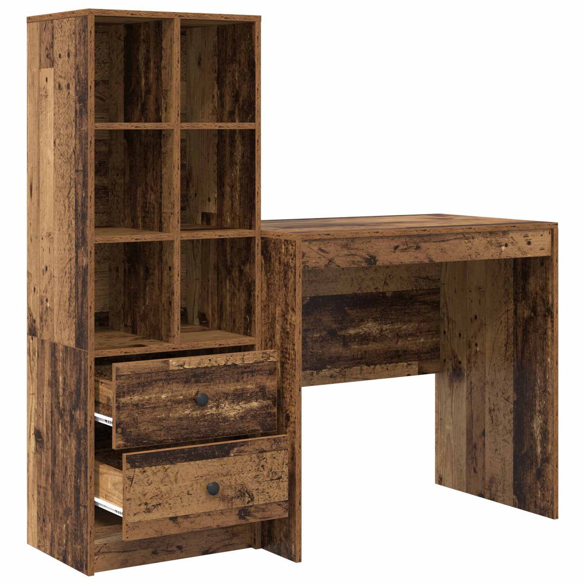 Bord Gammelt træ 125,5 x 50 x 127 cm 2 stk.