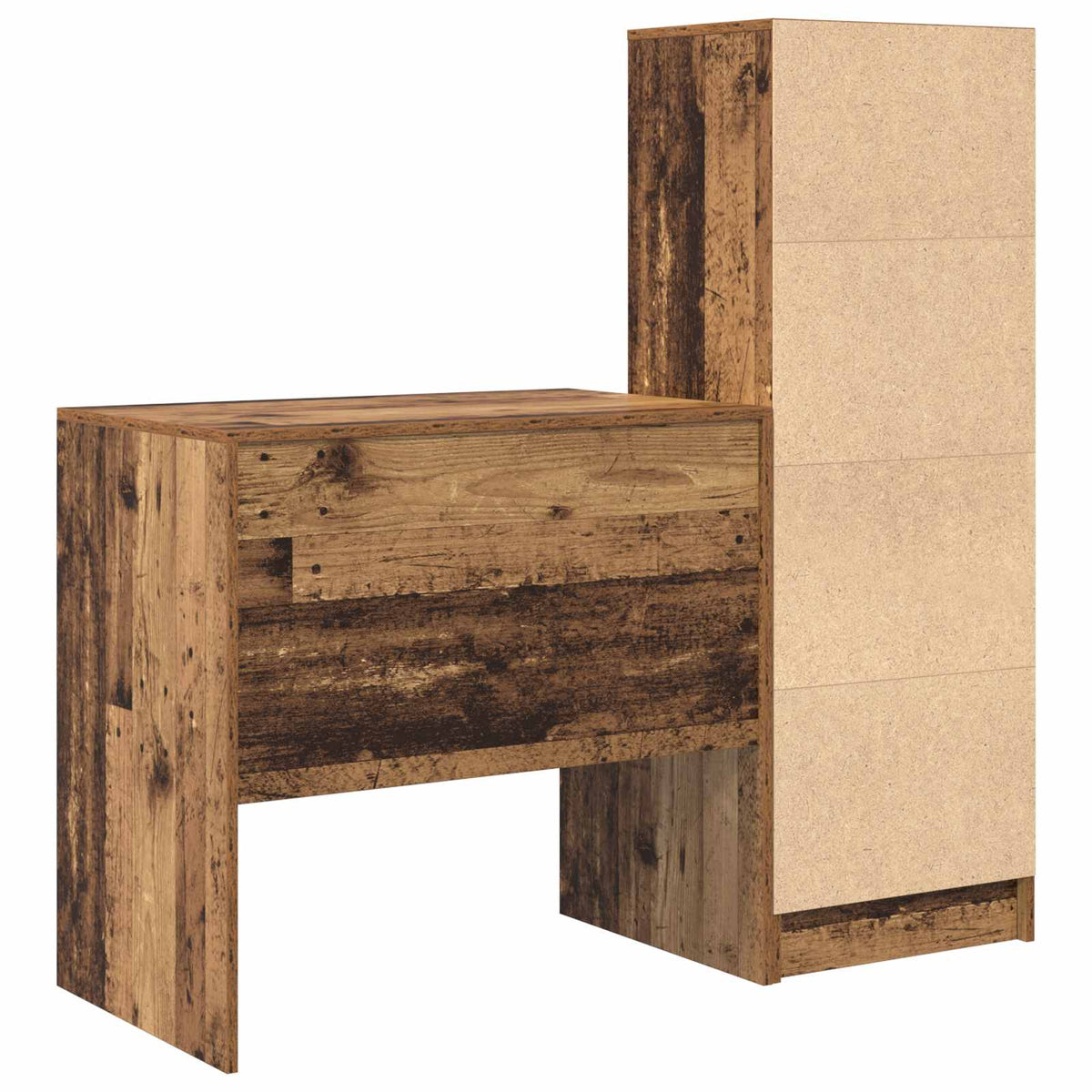 Bord Gammelt træ 125,5 x 50 x 127 cm 2 stk.