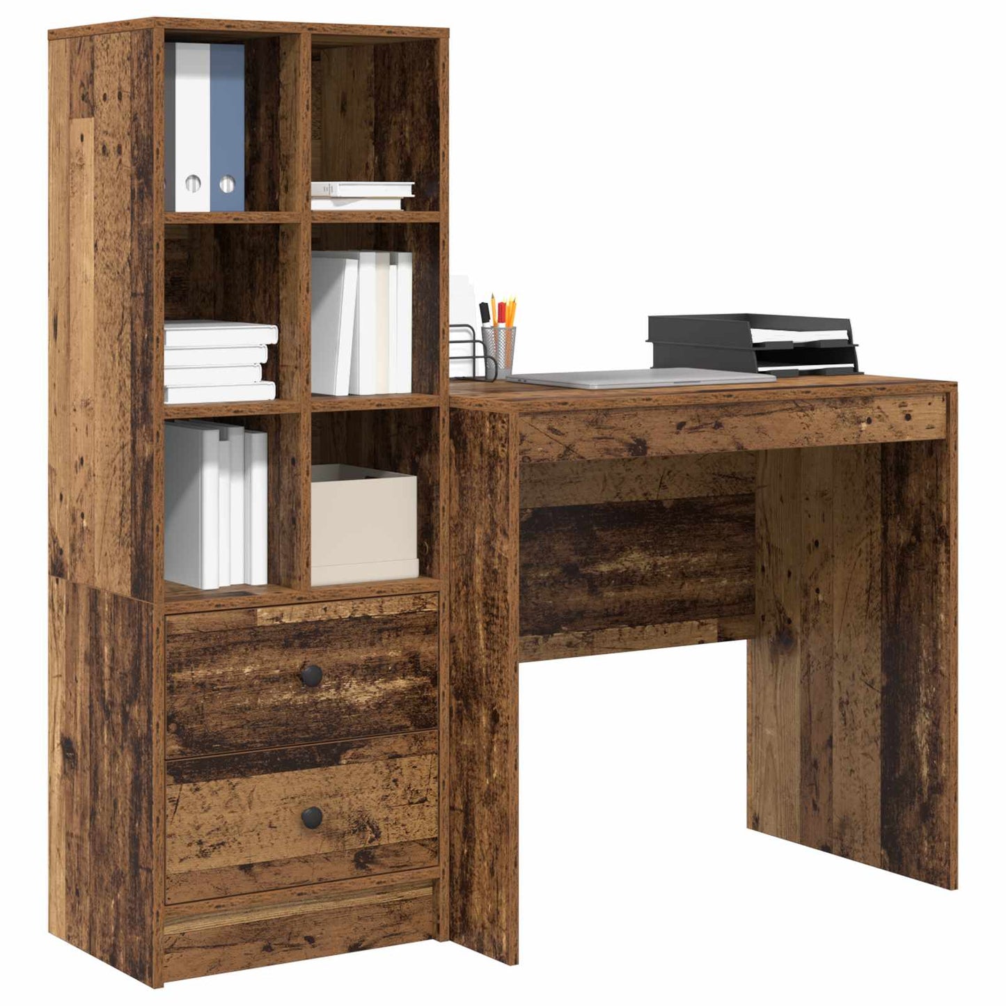 Bord Gammelt træ 125,5 x 50 x 127 cm 2 stk.