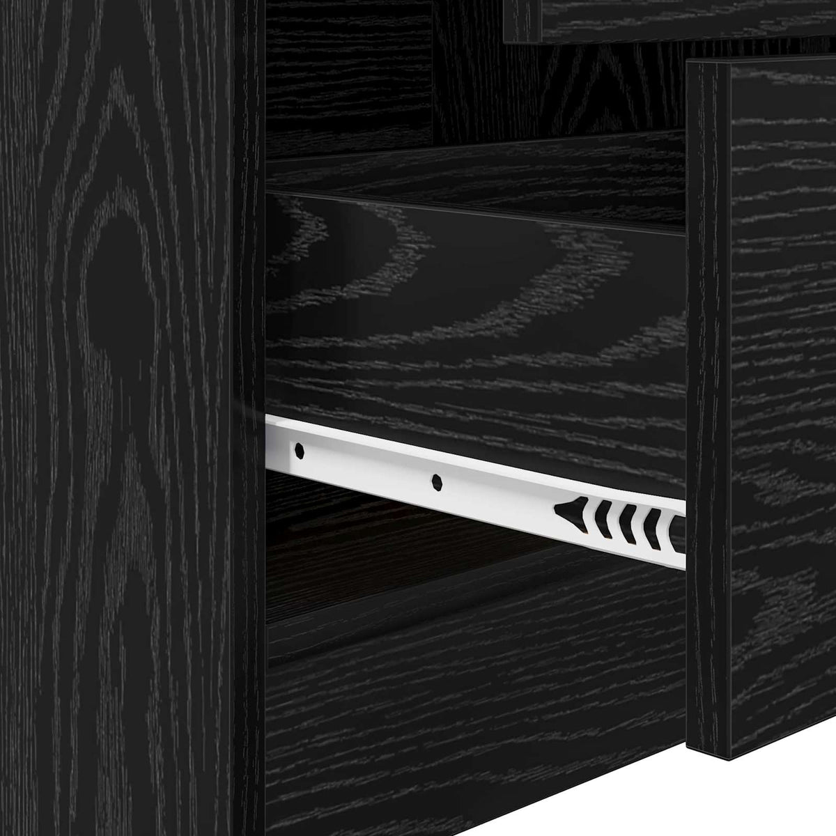 Bord Sort eg 135,5 x 50 x 127 cm 2 stk.