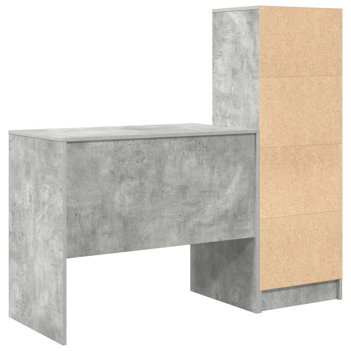 Bord Beton Grå 135,5 x 50 x 127 cm 2 stk.