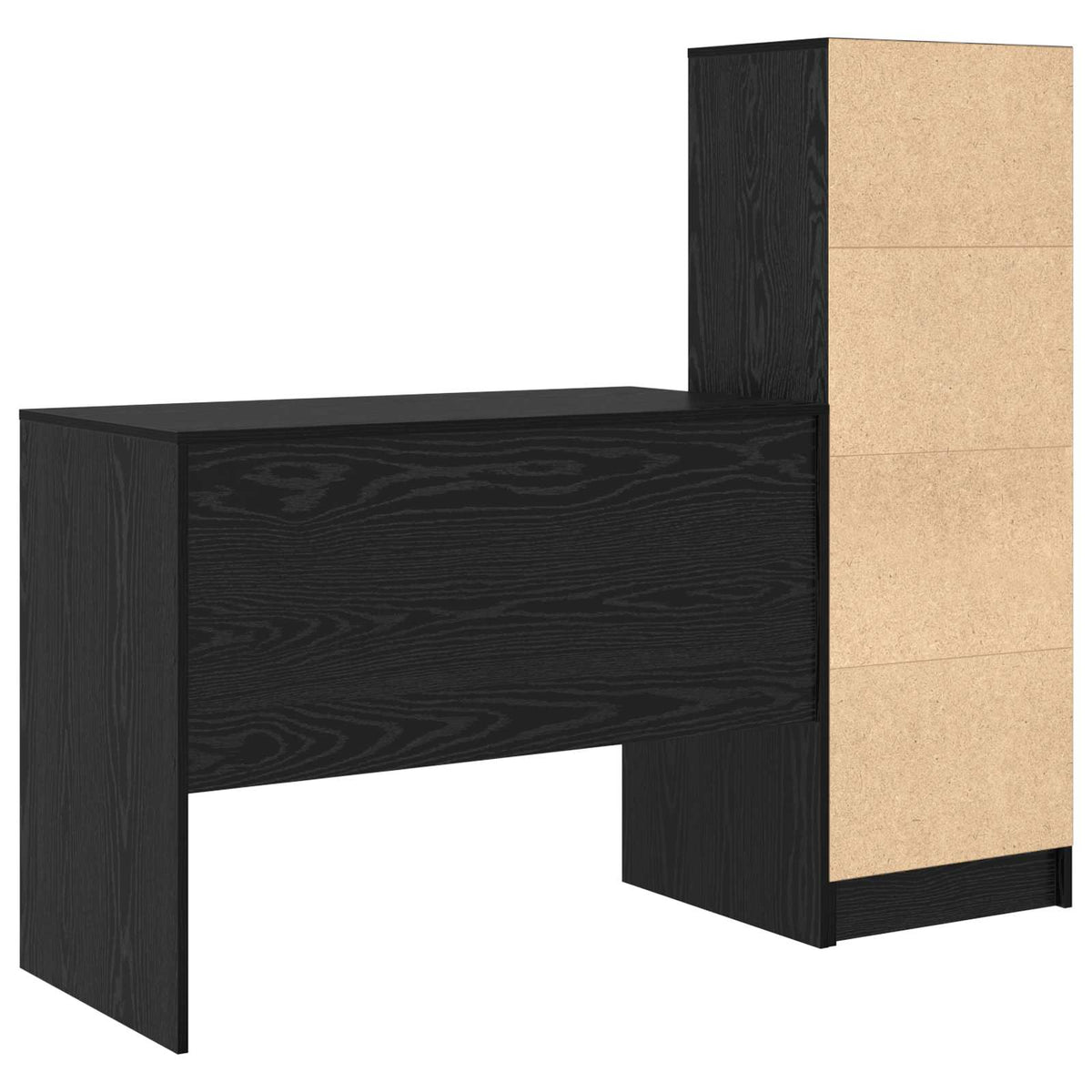 Bord Sort eg 145.5 x 50 x 127 cm 2 stk.