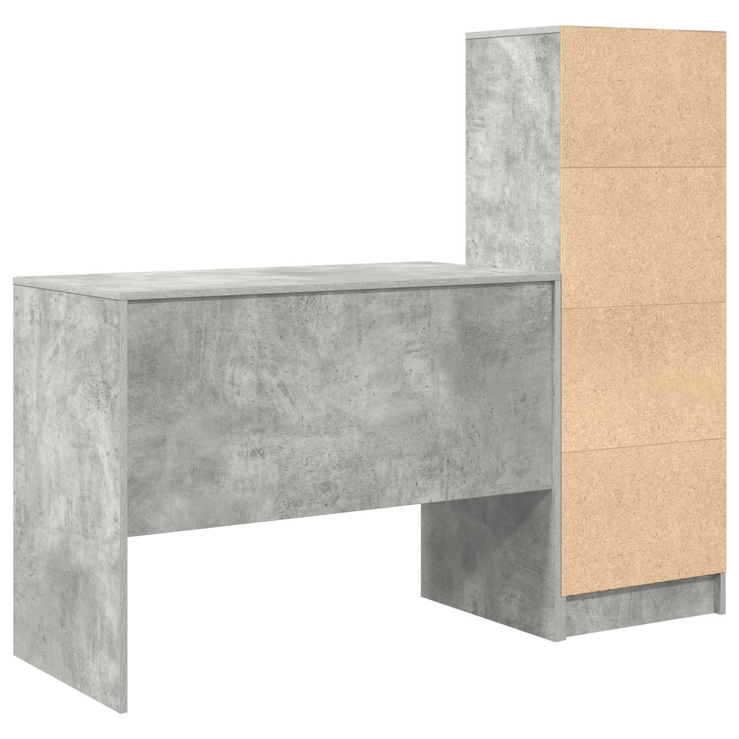 Bord Beton Grå 145.5 x 50 x 127 cm 2 stk.