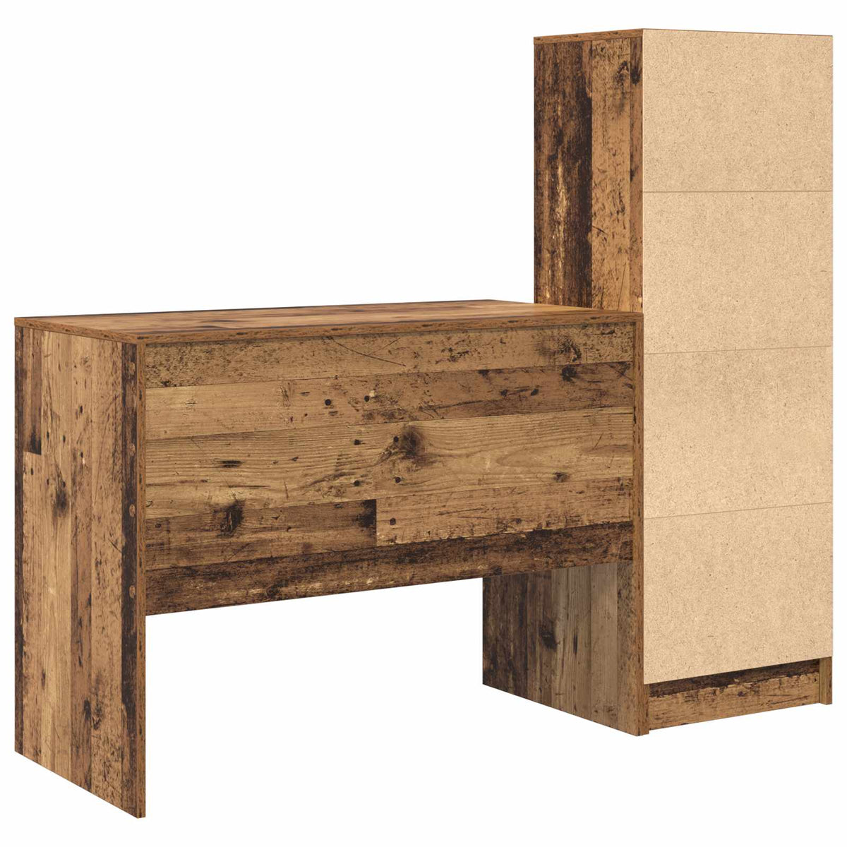 Bord Gammelt træ 145.5 x 50 x 127 cm 2 stk.