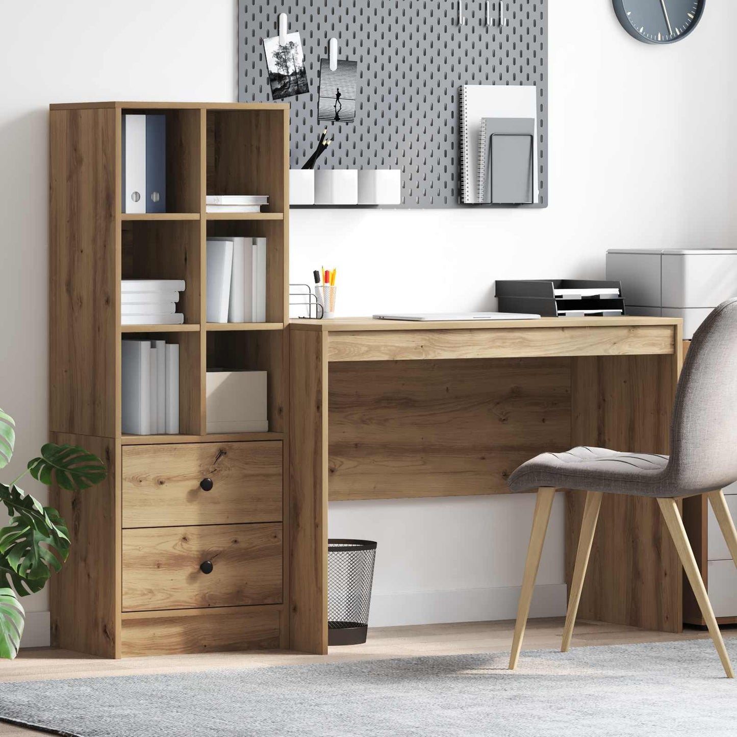 Bord Artisan Egetræ 145.5 x 50 x 127 cm 2 stk.