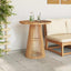 Sidebord Brun 70 x 70 x 75 cm Massiv Teaktræ
