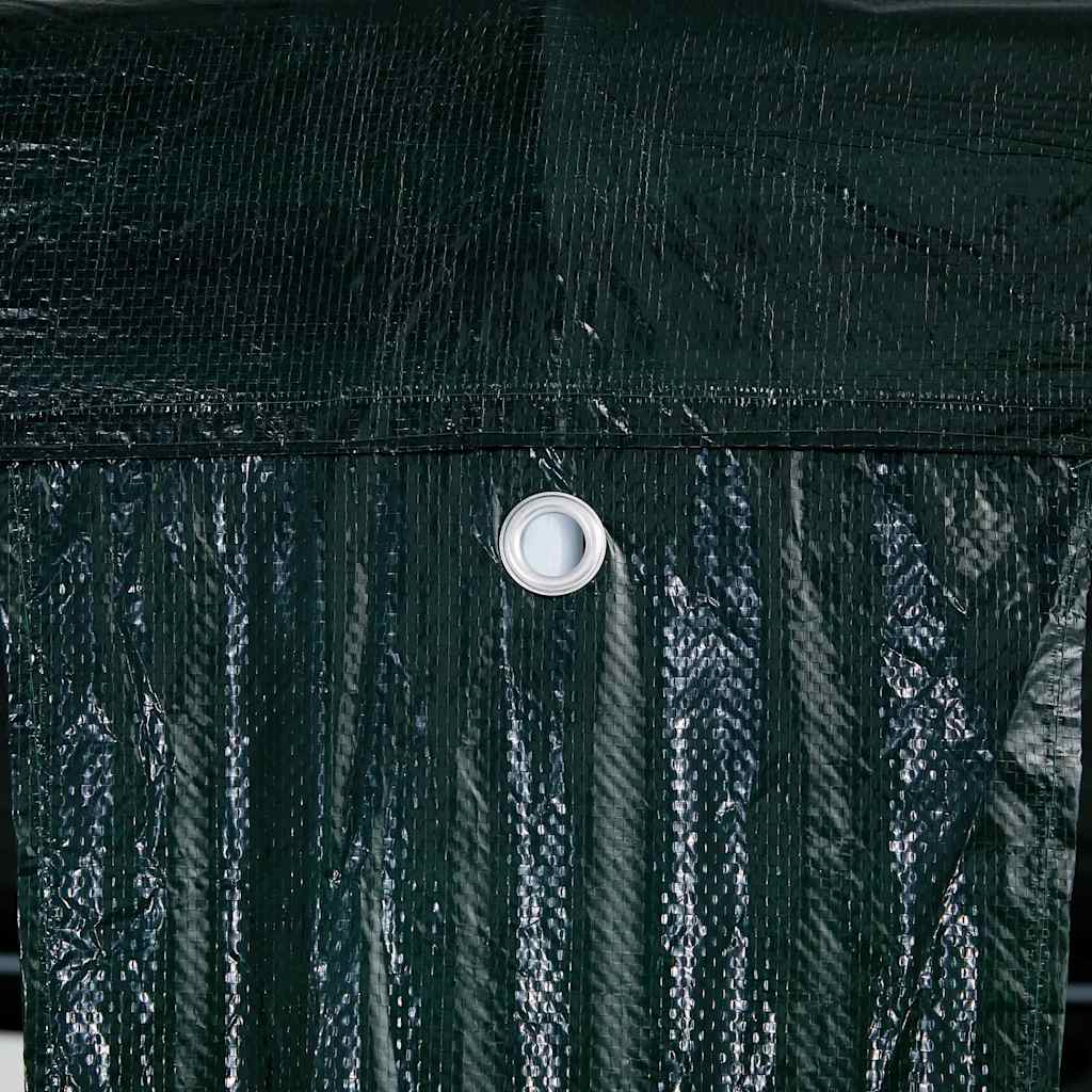 Party Tent Grøn 400 x 400 x 266 cm Polyethylen og stål