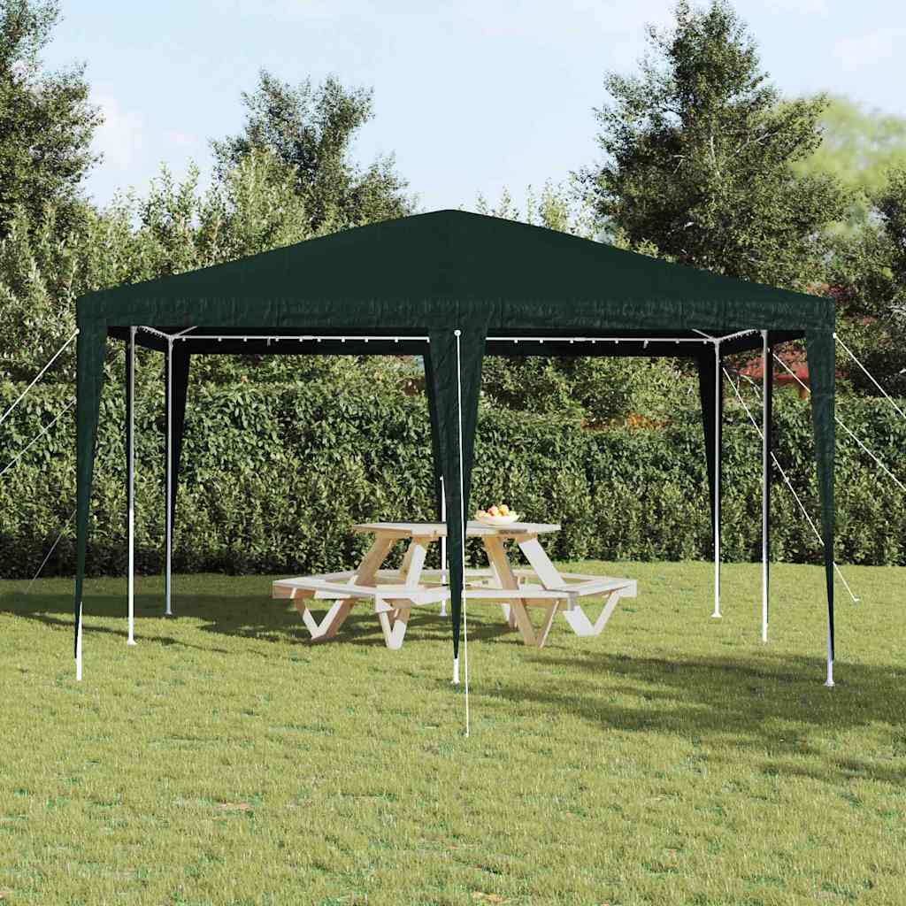 Party Tent Grøn 400 x 400 x 266 cm Polyethylen og stål