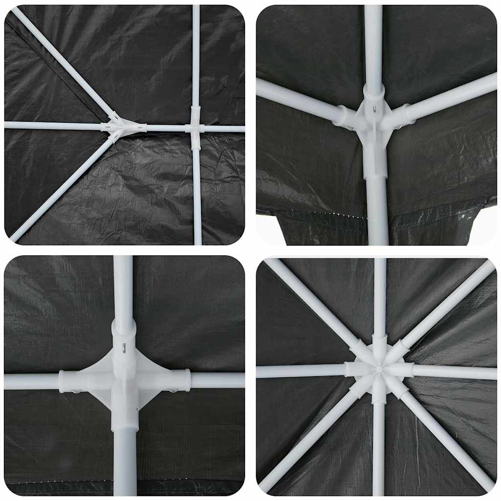 Party Tent Antracit 600 x 400 x 266 cm Polyethylen og stål