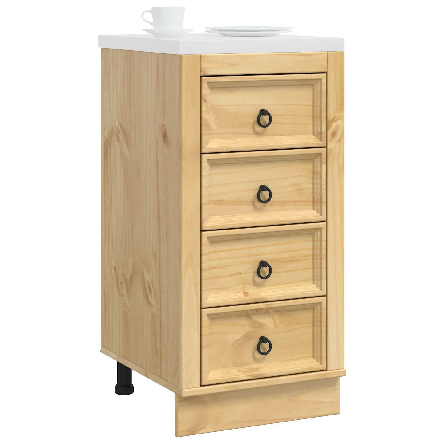 Kabinet SKI HonningBrun 40 x 46 x 81 cm Massiv fyrretræ